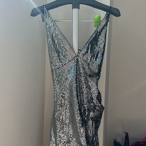 Silver Icon dress Zara size M